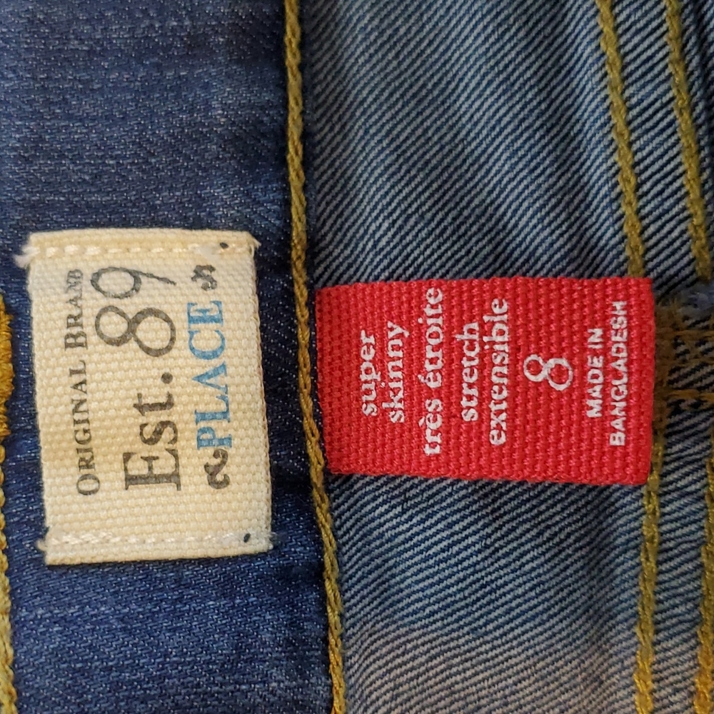 Girls Children's place super skinny jeans size 8 - Picture 3 of 4